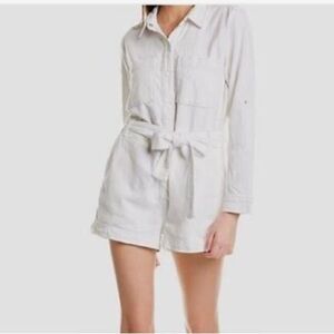 Good American White Long-Sleeve Romper